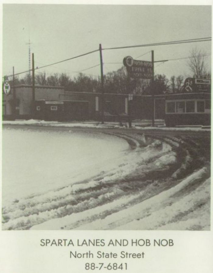 Sparta Lanes (Garden Patch Restaurant) - 1969 Sparta High School Yearbook Ad (newer photo)